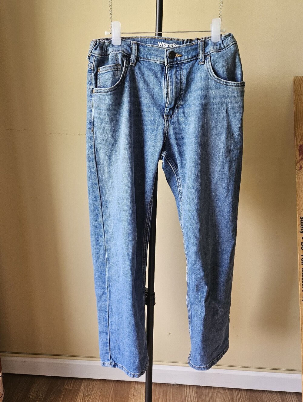 Wrangler Blue Classic Straight Jeans Size 14 Husky